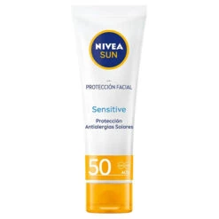 NIVEA Protección Facial Sensitive SPF50 -Maquillaje Cuidado Tienda 198789 f