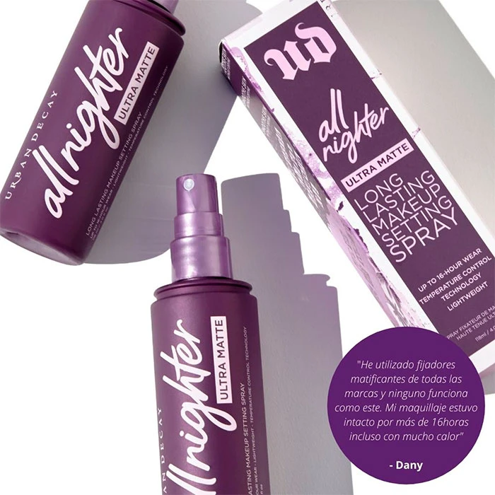All Nighter Ultra Matte Setting Spray Urban Decay All Nighter Ultra Matte Setting Spray -Maquillaje Cuidado Tienda 201359 5